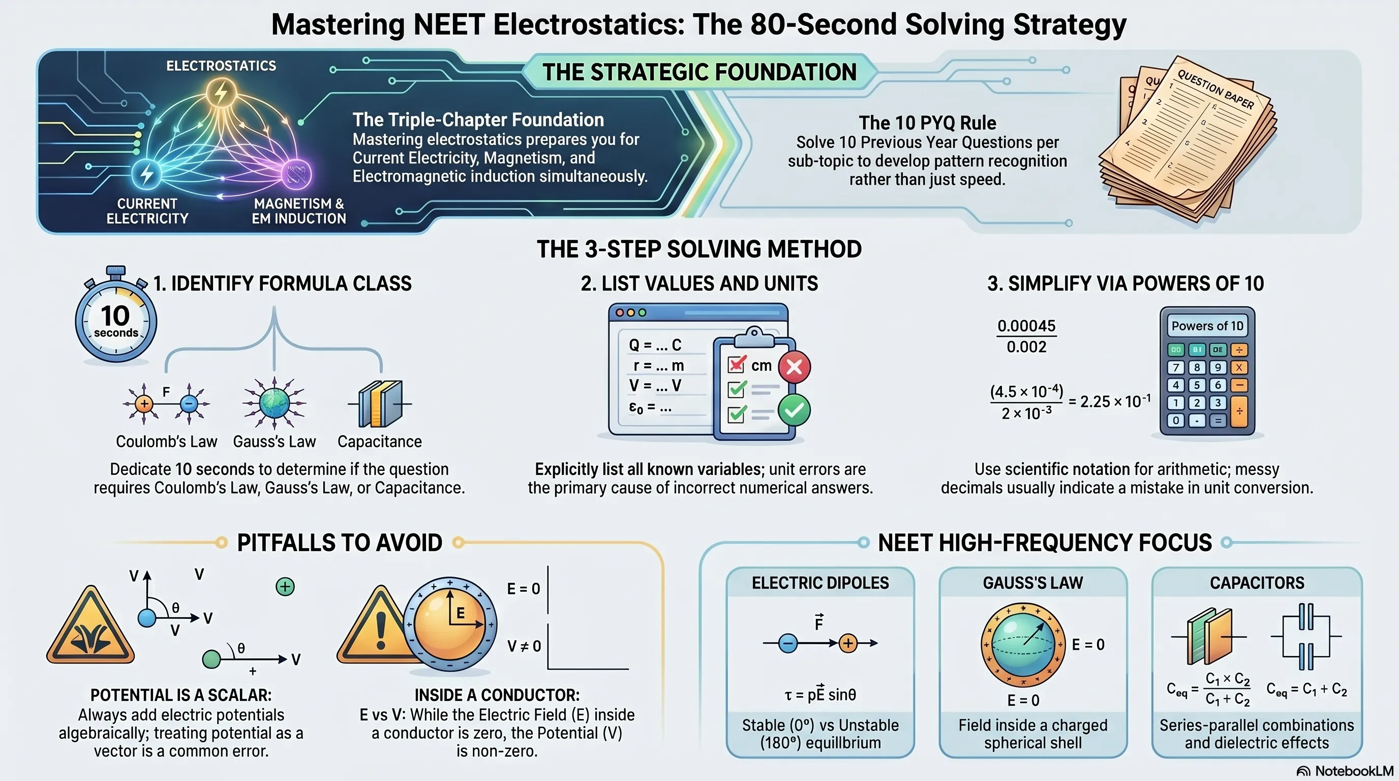 Electrostatics - NEET Previous Year Questions with Complete Solutions